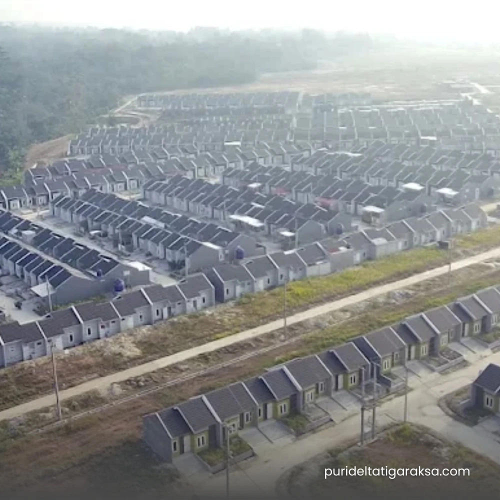 Kawasan perumahan Puri Delta Tigaraksa – lingkungan yang sudah aktif dihuni