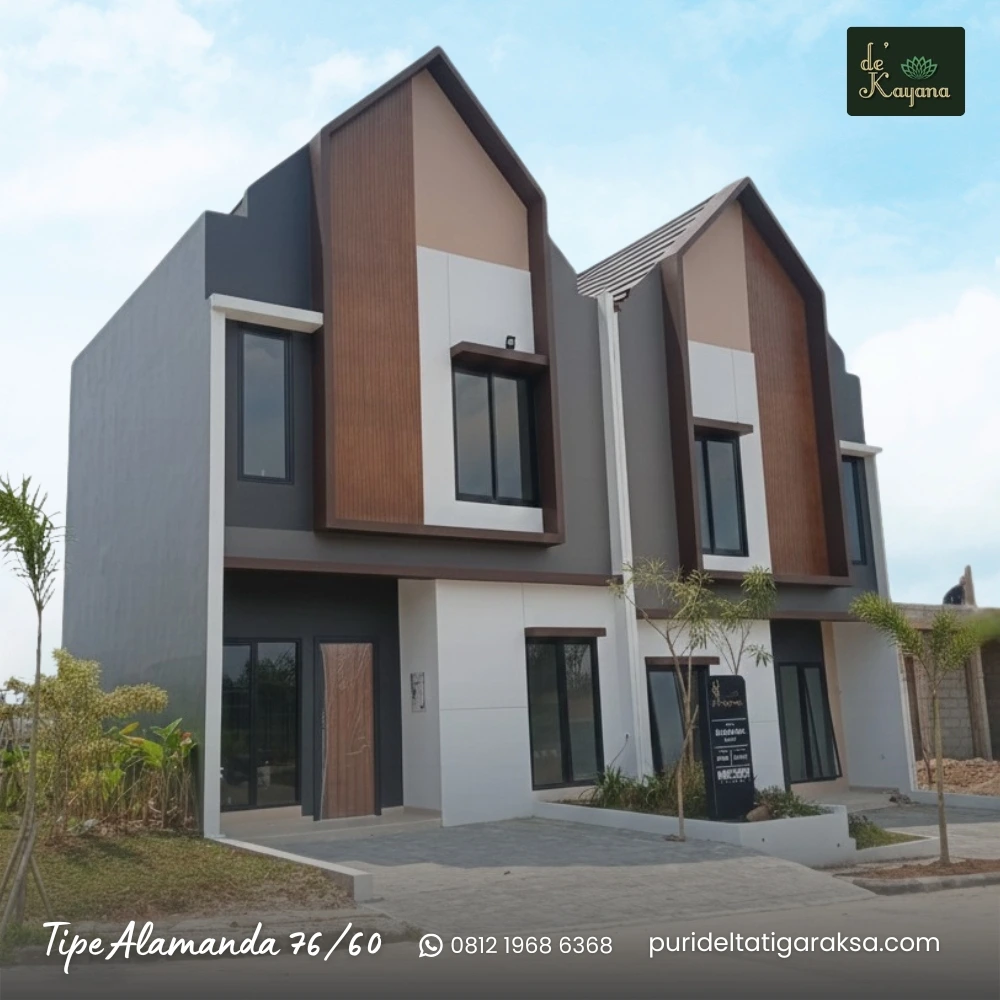 Rumah 2 lantai Tipe Alamanda cluster eksklusif De Kayana di Puri Delta Tigaraksa – harga 490 juta