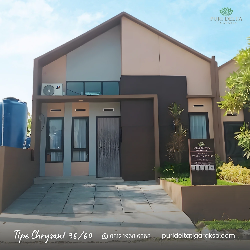 Rumah komersil Tipe Chrysant 36/60 tanpa DP di Puri Delta Tigaraksa – cicilan mulai 2,9 juta
