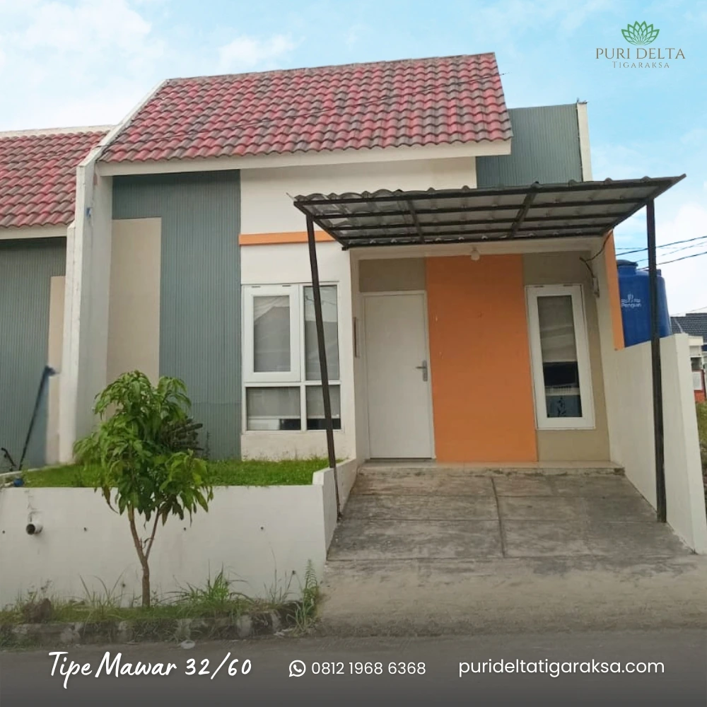 Rumah komersil Tipe Mawar 32/60 di Puri Delta Tigaraksa – cicilan mulai 2,5 juta per bulan