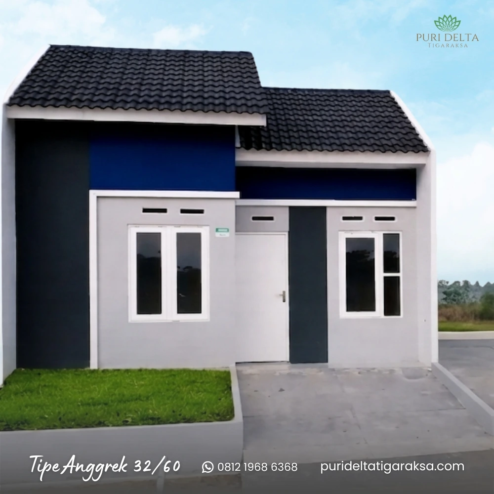 Rumah subsidi Tipe Anggrek 32/60 di Puri Delta Tigaraksa, Tangerang – harga mulai Rp 192 juta